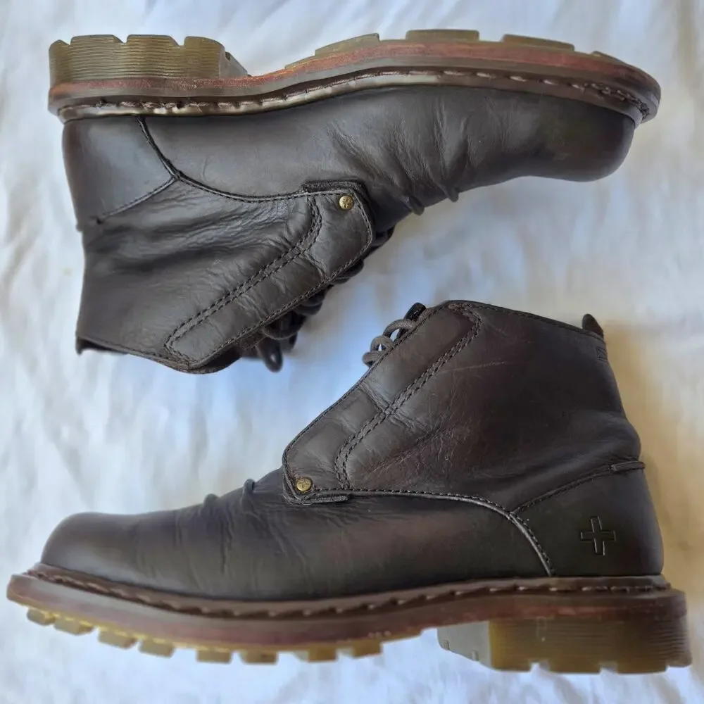 Vintage Dr Martens 11539 Men's Lace Up Ankle Boots Brown Size 11